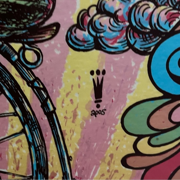 Vintage Belle+Sebastian 2005 Barbican Poster Michael Motorcycle SIgned Numbered - Picture 5 of 8